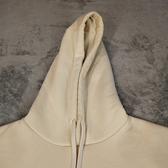 Zara Men's Pullover Ivory Cream Large Hoodie - Picture 6 of 15